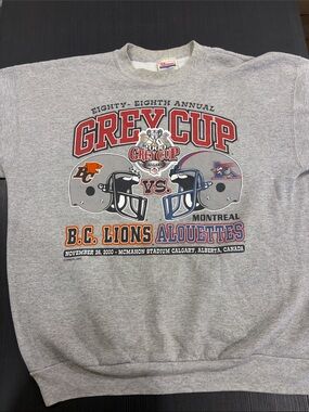 Vintage Hanes 88th Grey Cup 2000 Graphic Crewneck Carleton embroidered